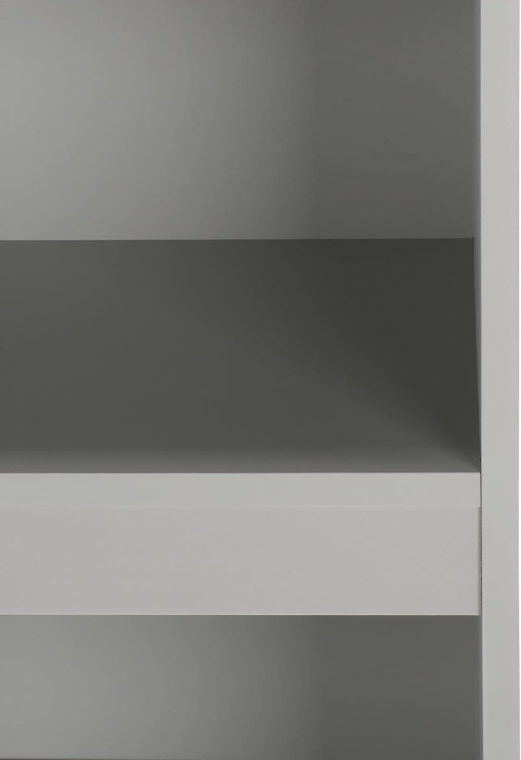 image:imageSAFAVIEH Furniture Shafa 5Tier Bookcase with Drawer Light Grey Wood Storage Bookshelf for Living Room Home Office ETG3101ALight Grey