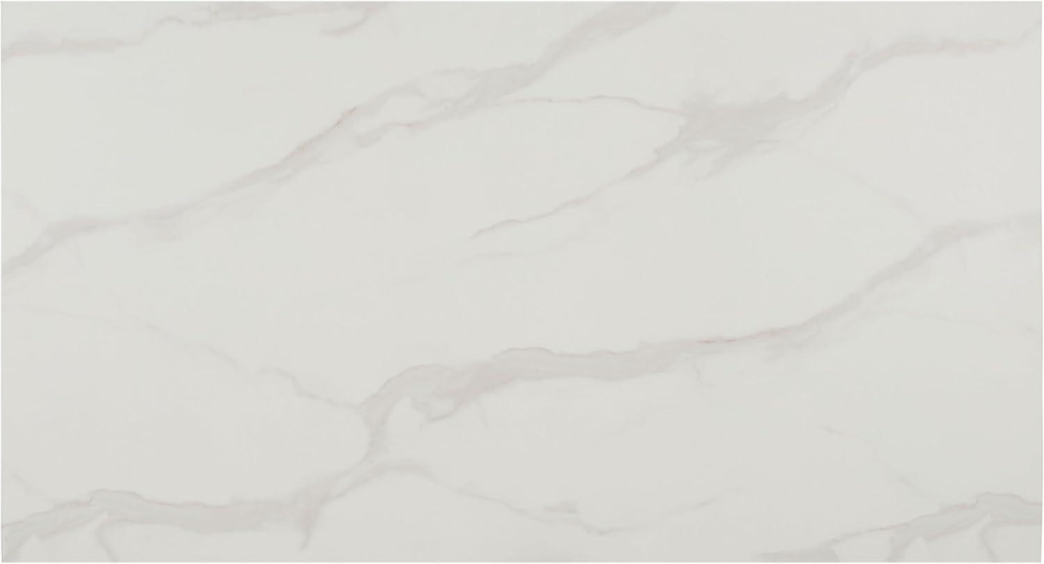 image:imageSAFAVIEH Home Collection Aurelian White Faux Marble Rectangular Coffee Table with Lower Wood Shelf Modern Design COF7016AWhite Faux MarbleNatural