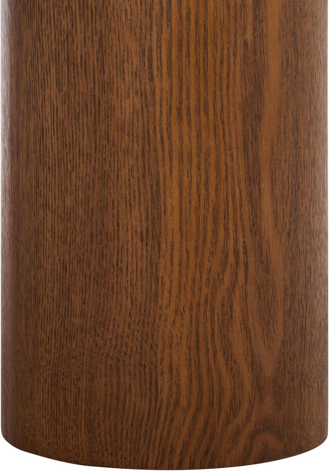 image:imageSAFAVIEH Home Collection Averny Walnut Round Coffee Table Modern Sculptural Pedestal Leg Living Room Accent COF2318AWalnut