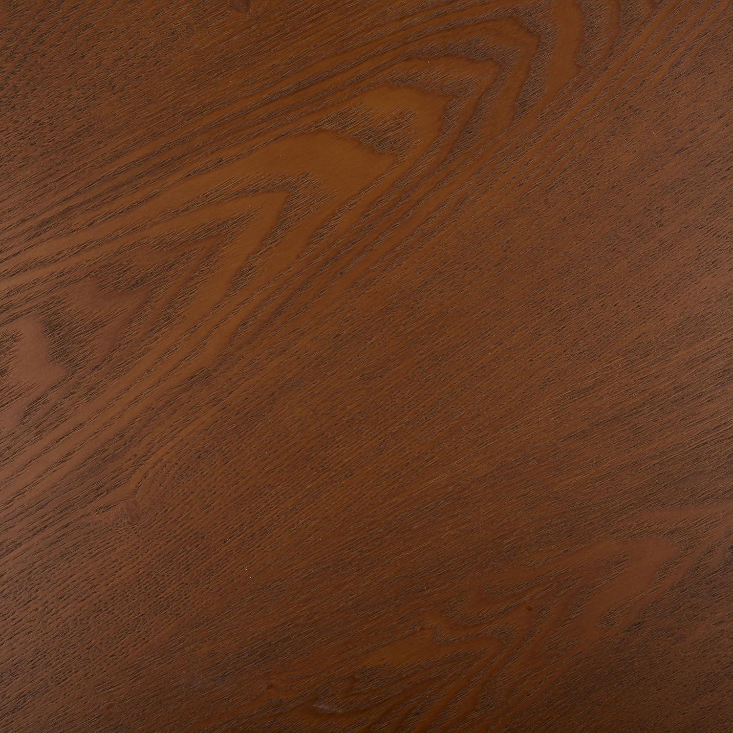 image:imageSAFAVIEH Home Collection Averny Walnut Round Coffee Table Modern Sculptural Pedestal Leg Living Room Accent COF2318AWalnut