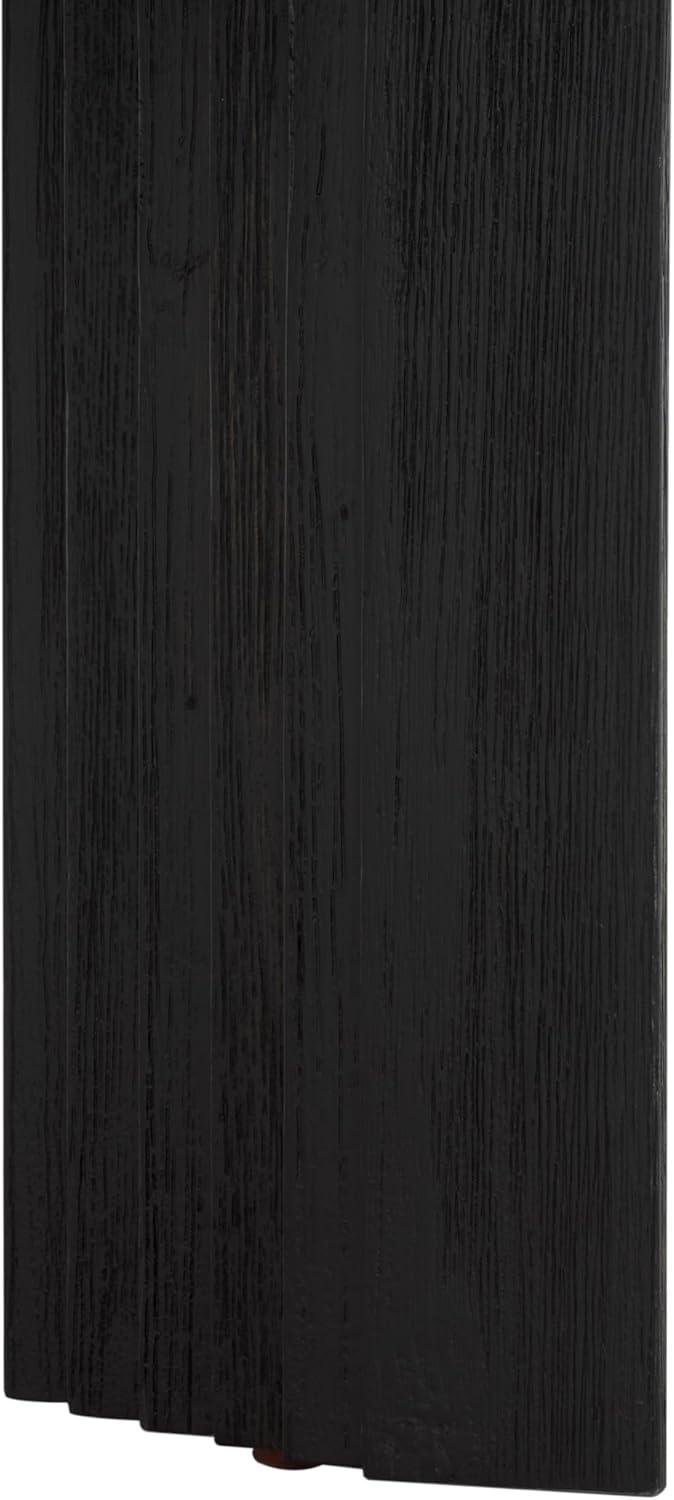 image:imageSAFAVIEH Home Collection Basilio Coffee Table Black Round Top with Solid Wood Legs COF3004CBlackBlack
