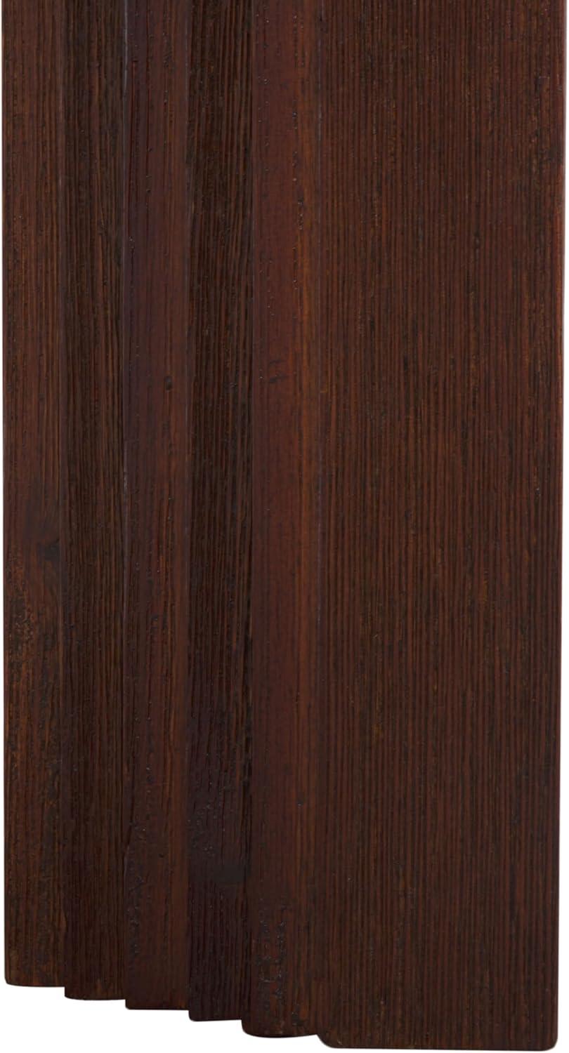 image:imageSAFAVIEH Home Collection Basilio Coffee Table Black Round Top with Solid Wood Legs COF3004CCharcoalEspresso