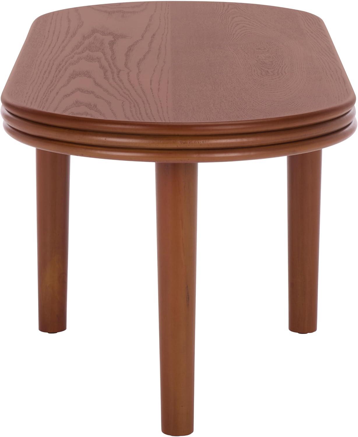 image:imageSAFAVIEH Home Collection Chatun Brown Oval Coffee Table Modern Sculptural Living Room Accent COF2320ABrown
