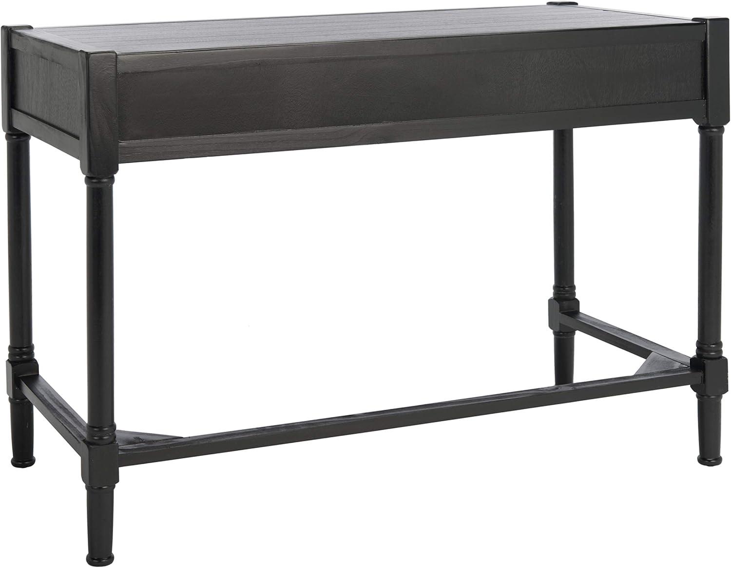 image:imageSAFAVIEH Home Collection Filbert Desert Brown Writing Desk 2Drawer Traditional Desk Classic Home Office Design DSK5701GBlack