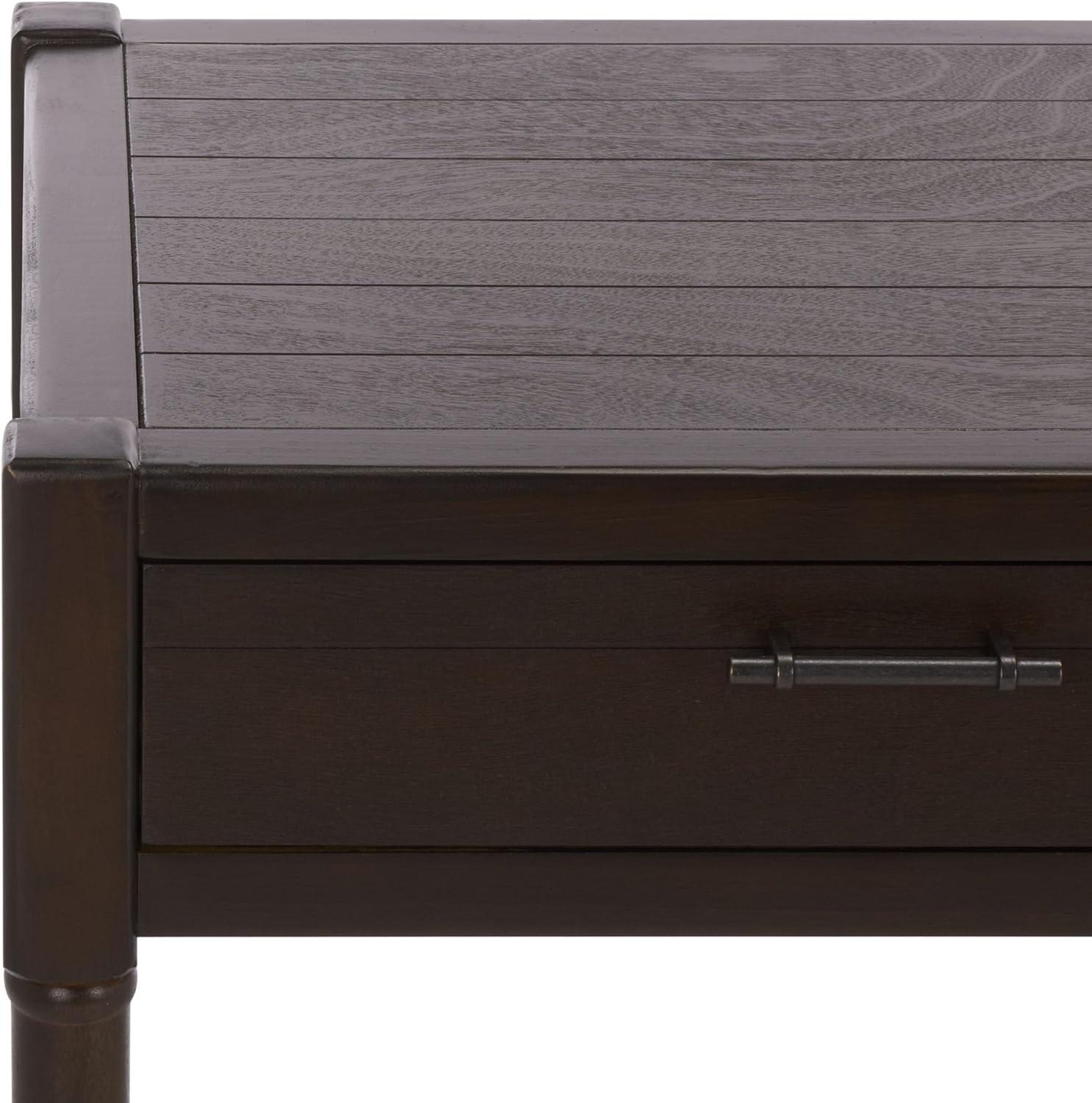 image:imageSAFAVIEH Home Collection Filbert Desert Brown Writing Desk 2Drawer Traditional Desk Classic Home Office Design DSK5701GDark Chocolate