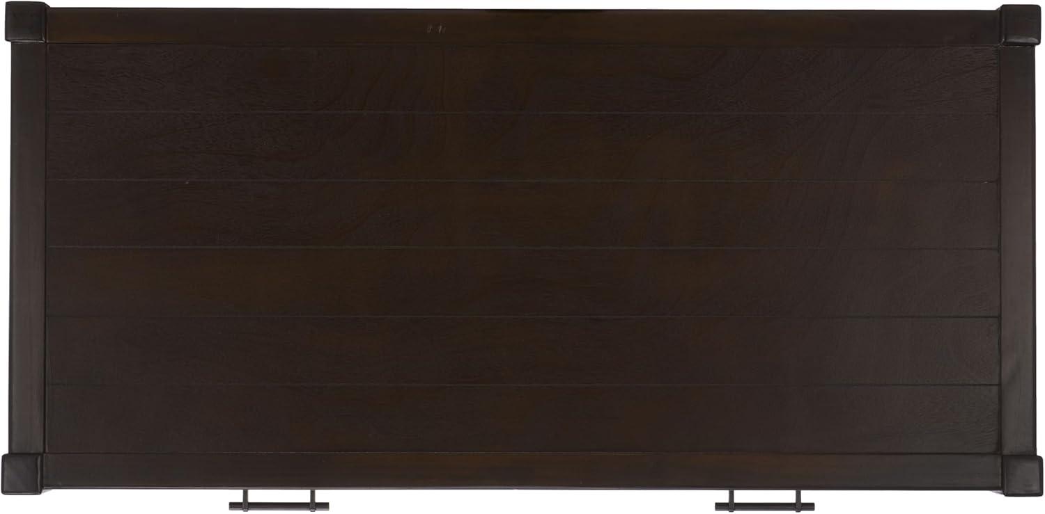 image:imageSAFAVIEH Home Collection Filbert Desert Brown Writing Desk 2Drawer Traditional Desk Classic Home Office Design DSK5701GDark Chocolate