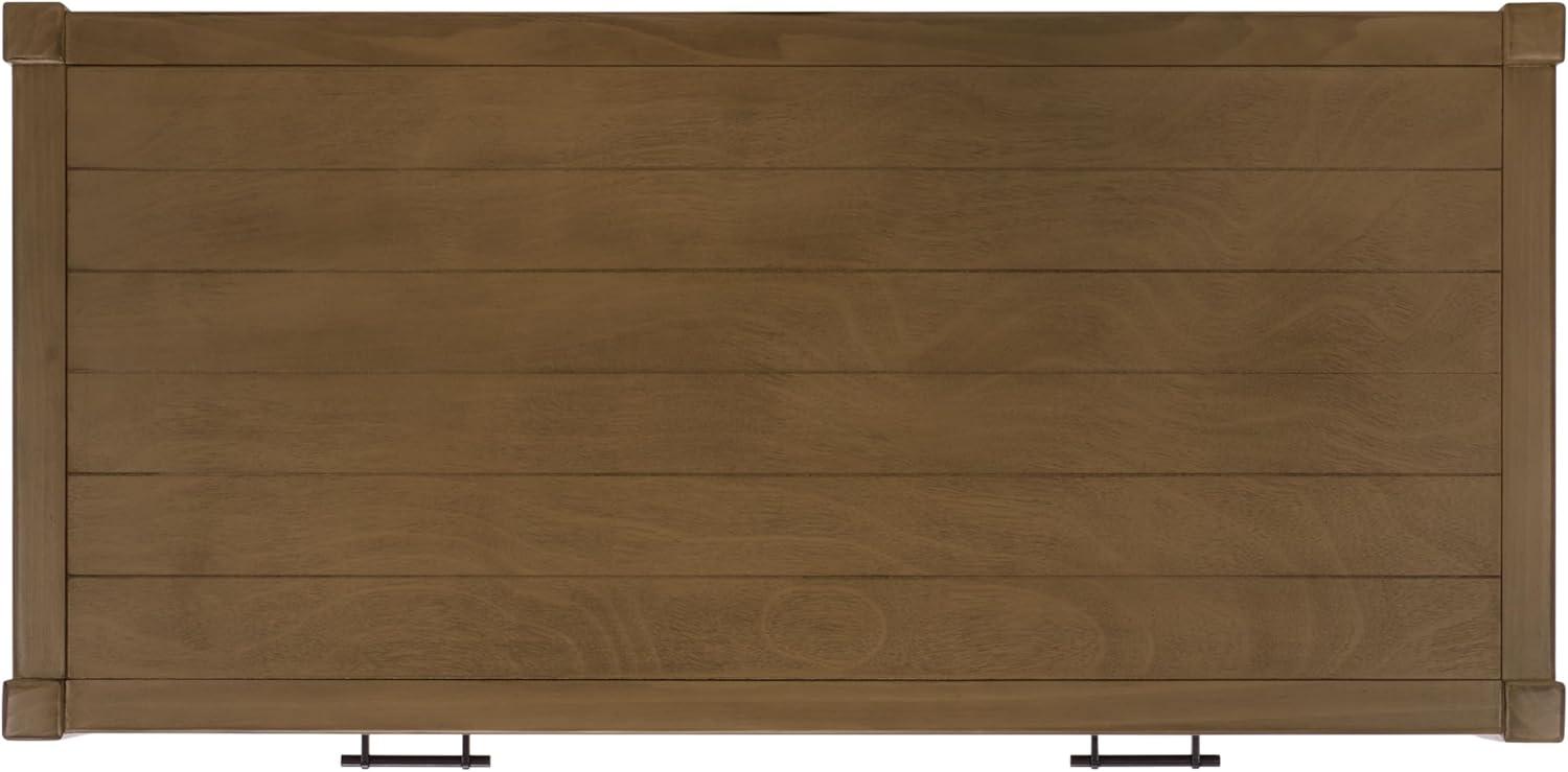 image:imageSAFAVIEH Home Collection Filbert Desert Brown Writing Desk 2Drawer Traditional Desk Classic Home Office Design DSK5701GDesert Brown