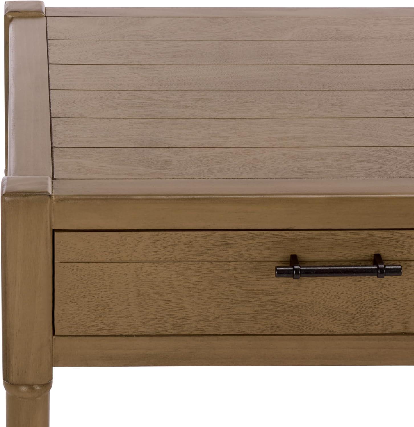 image:imageSAFAVIEH Home Collection Filbert Desert Brown Writing Desk 2Drawer Traditional Desk Classic Home Office Design DSK5701GDesert Brown