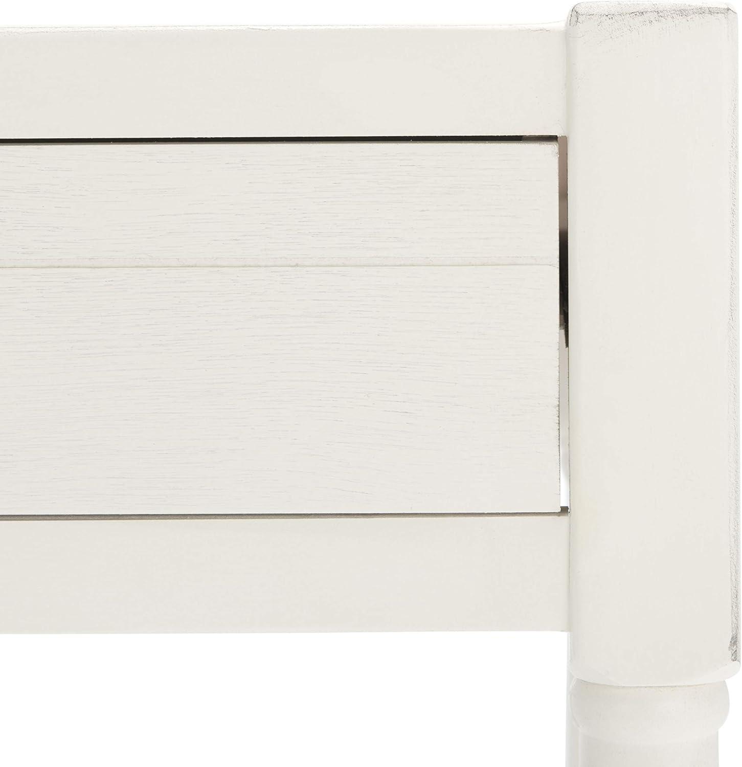 image:imageSAFAVIEH Home Collection Filbert Desert Brown Writing Desk 2Drawer Traditional Desk Classic Home Office Design DSK5701GDistressed White