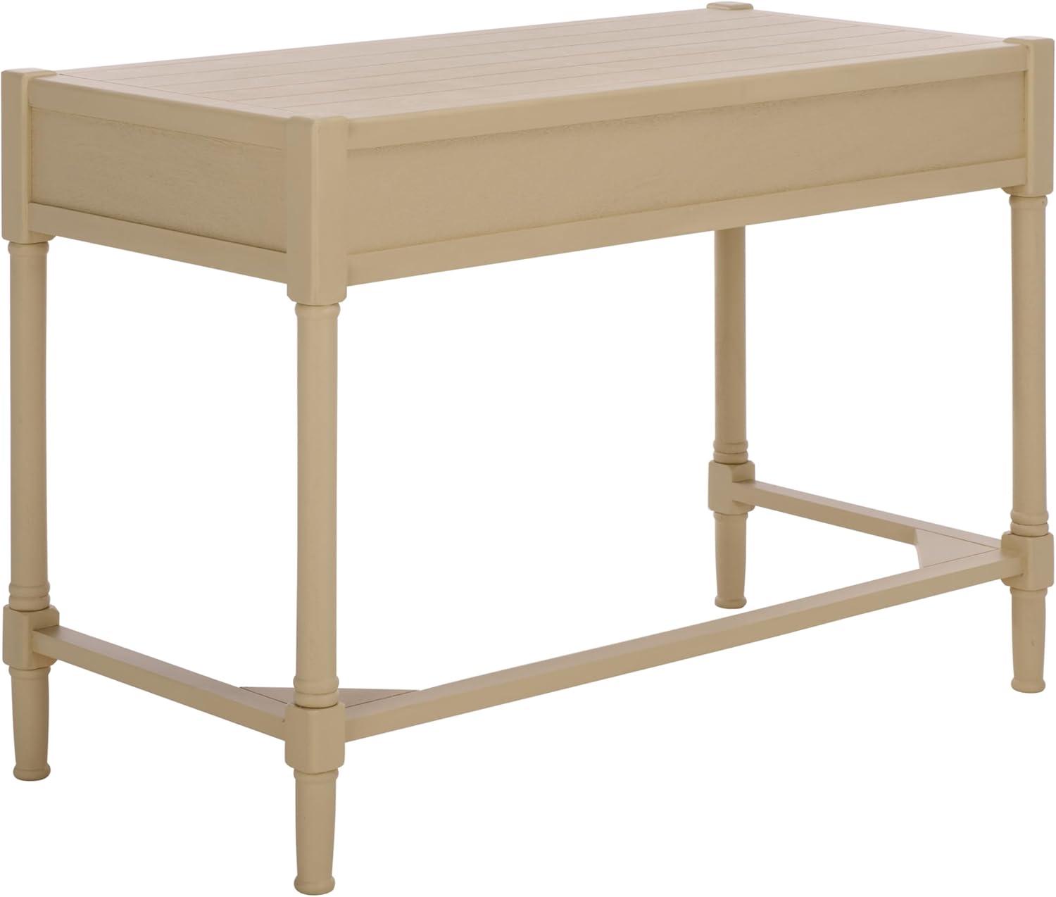 image:imageSAFAVIEH Home Collection Filbert Desert Brown Writing Desk 2Drawer Traditional Desk Classic Home Office Design DSK5701GSand