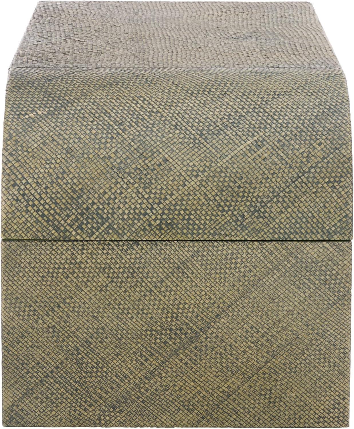 image:imageSAFAVIEH Home Collection Pipat Navy Curved Pandan Coffee Table Fully Assembled Modern Organic Accent COF6611CTurquoise