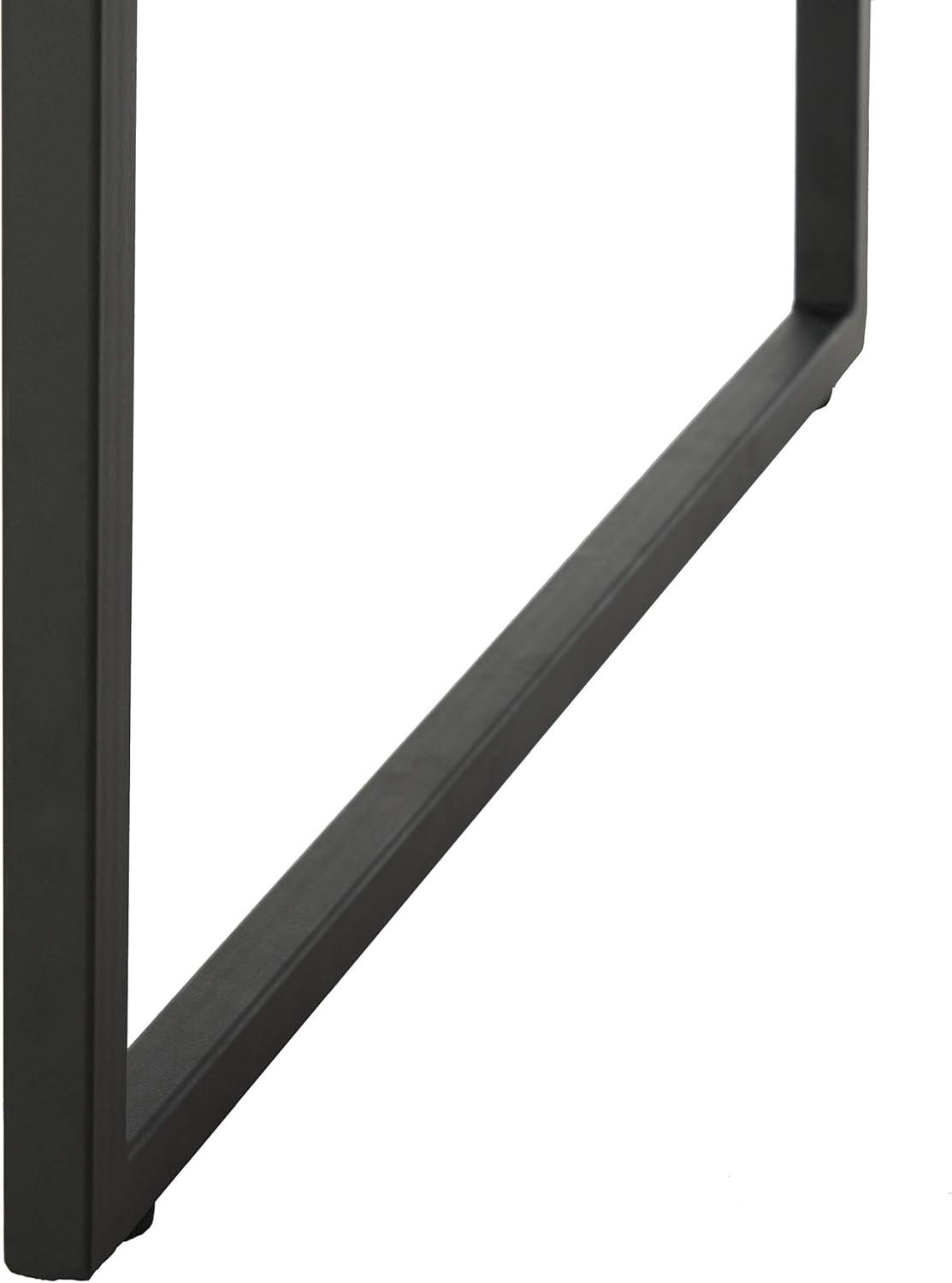 image:imageSAFAVIEH Home Collection Tristan Rectangular Modern Coffee Table with Natural Wood Top amp Black Metal Base Industrial Minimalist Living Room Table COF7000BBlack