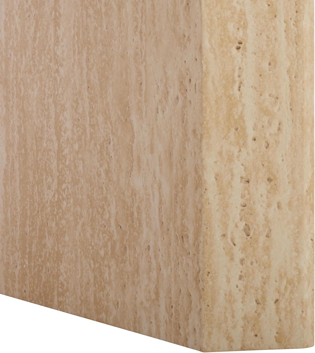 image:imageSAFAVIEH Home Collection Woodrow Faux Travertine Coffee Table Modern Minimalist Rectangular Design COF7013BFaux Travertine