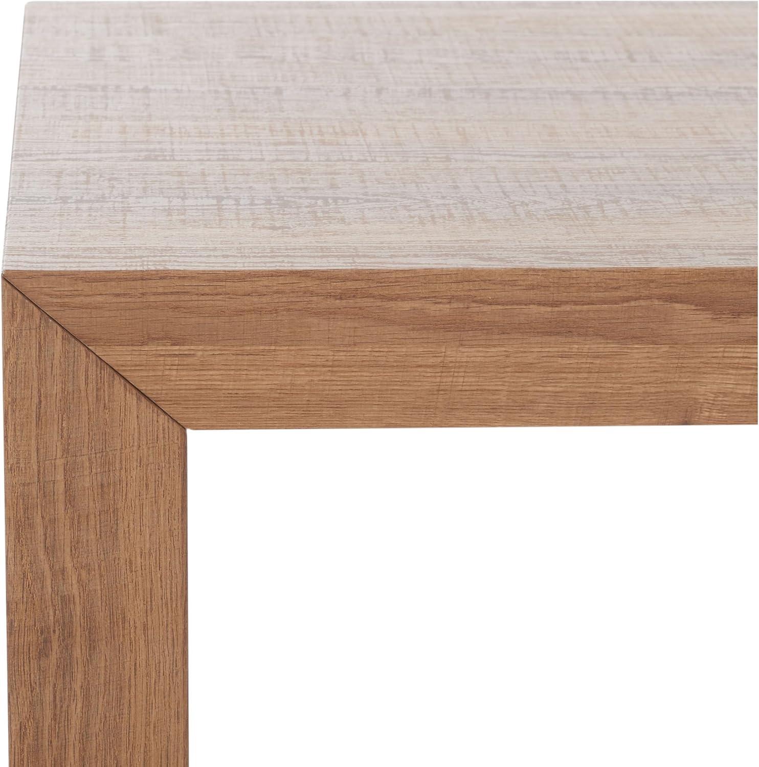 image:imageSAFAVIEH Home Collection Woodrow Faux Travertine Coffee Table Modern Minimalist Rectangular Design COF7013BNatural Brown