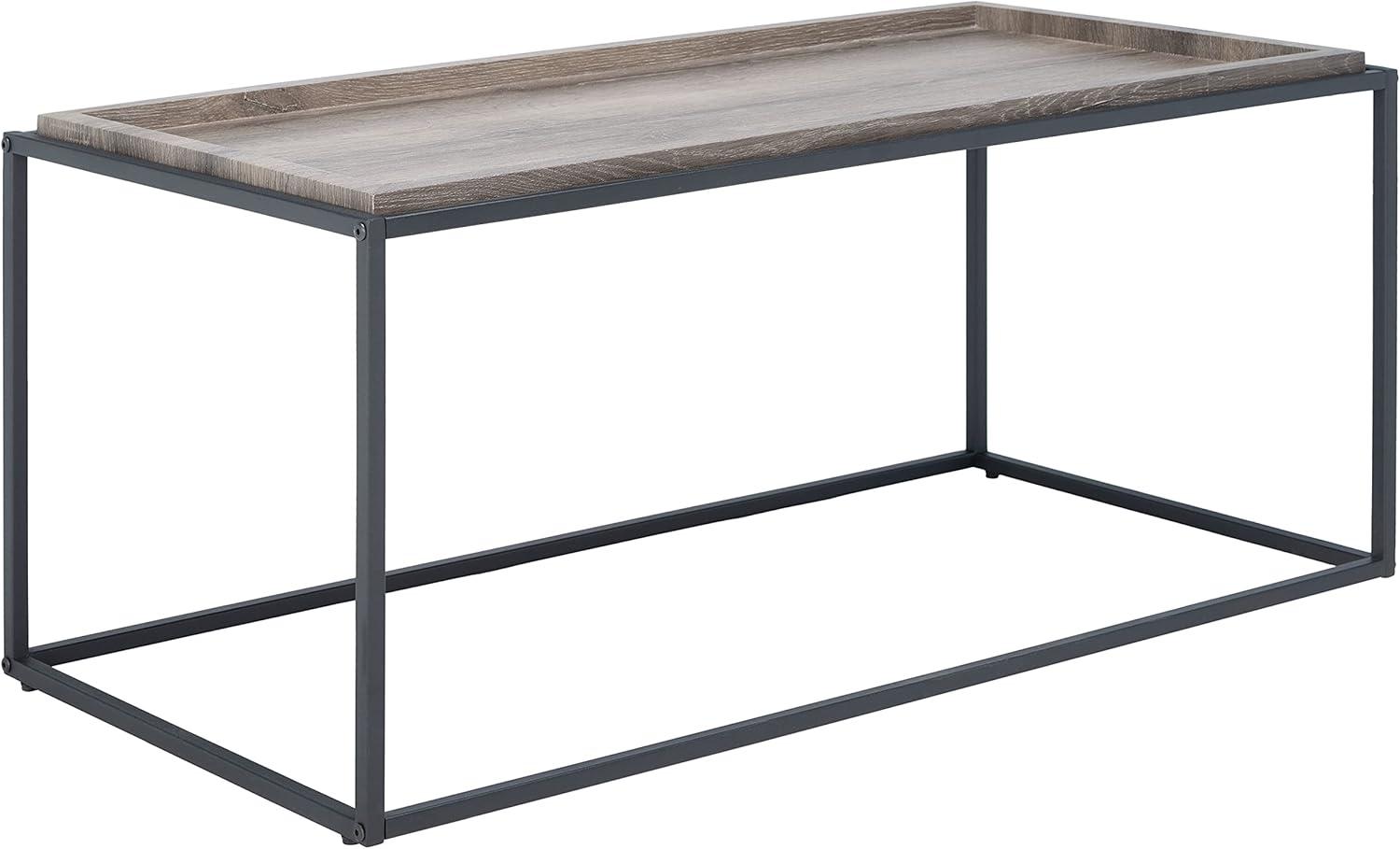 image:imageSAFAVIEH Home Collection Andey BrownBlack Living Room Coffee Table
