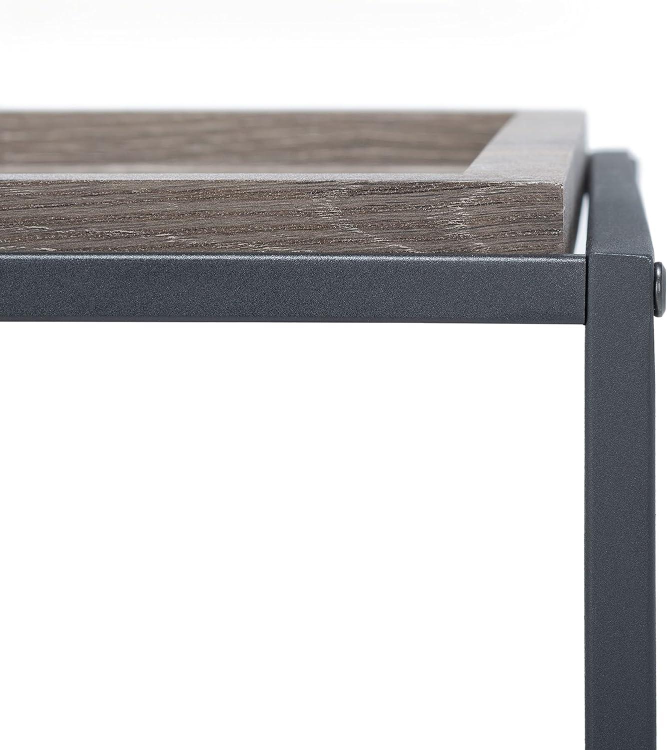 image:imageSAFAVIEH Home Collection Andey BrownBlack Living Room Coffee Table