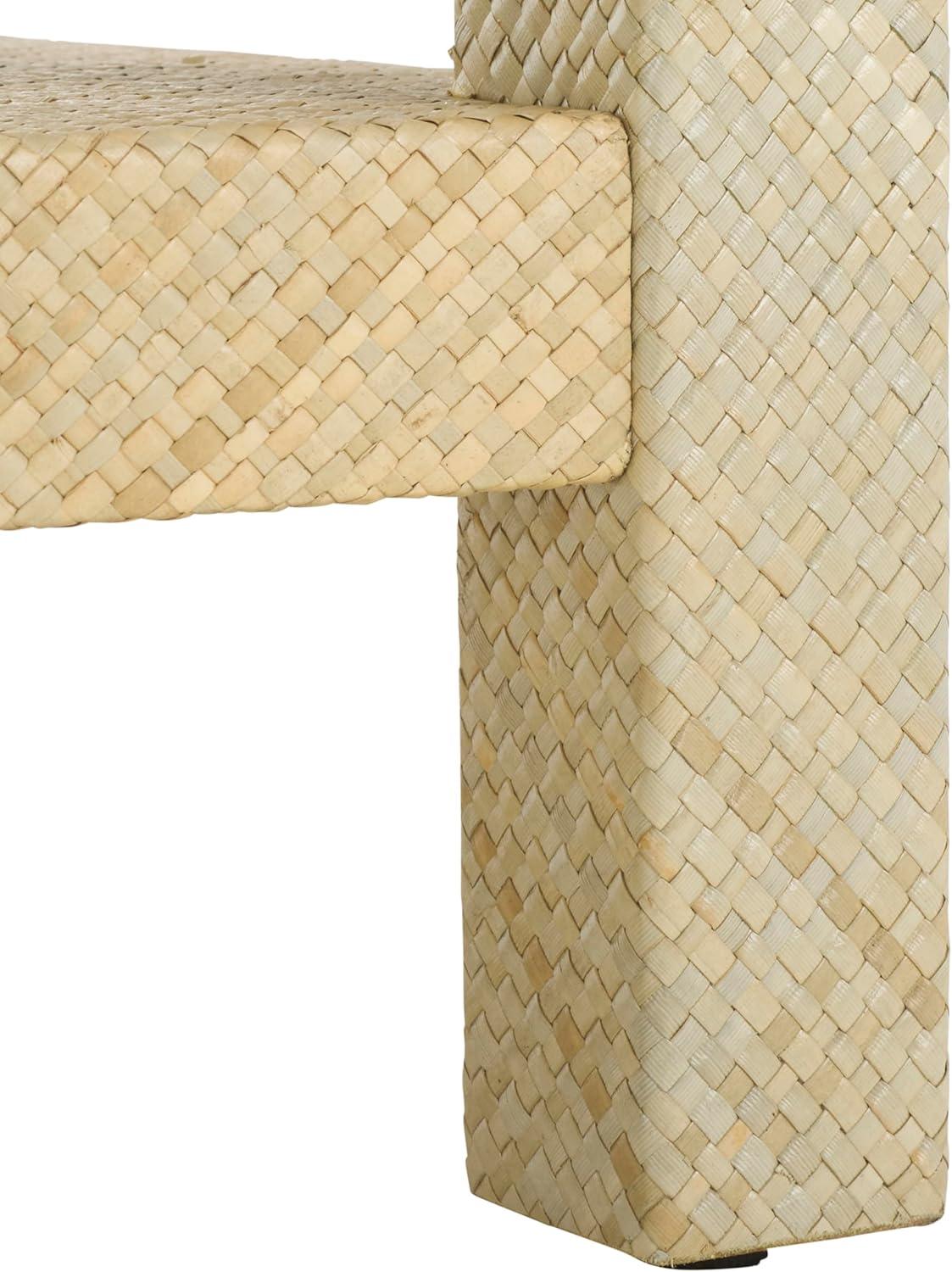 image:imageSAFAVIEH Home Collection Apis Natural Raffia 2Tier Coffee TableNatural