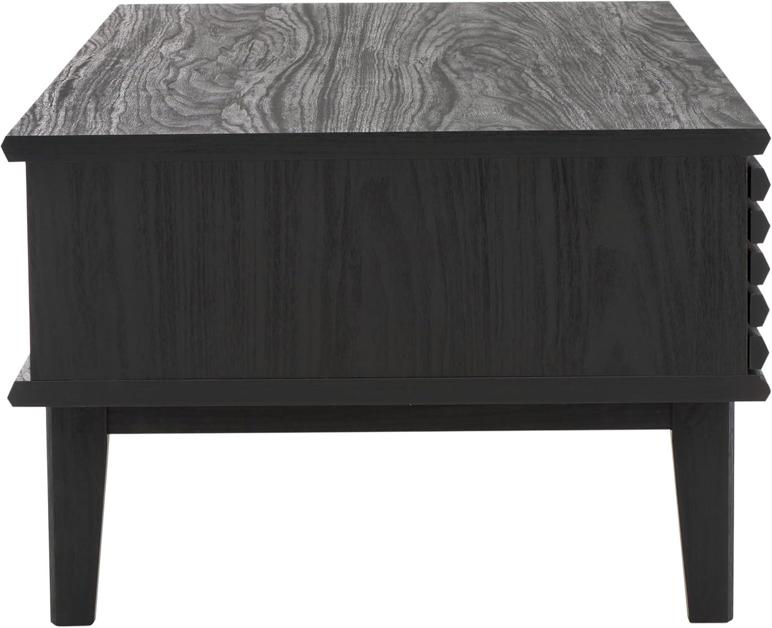 image:imageSAFAVIEH Home Collection Aricia Black 2Door Coffee TableBlack