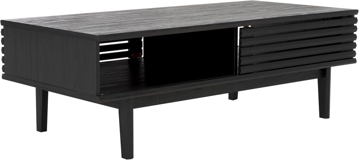 image:imageSAFAVIEH Home Collection Aricia Black 2Door Coffee TableBlack