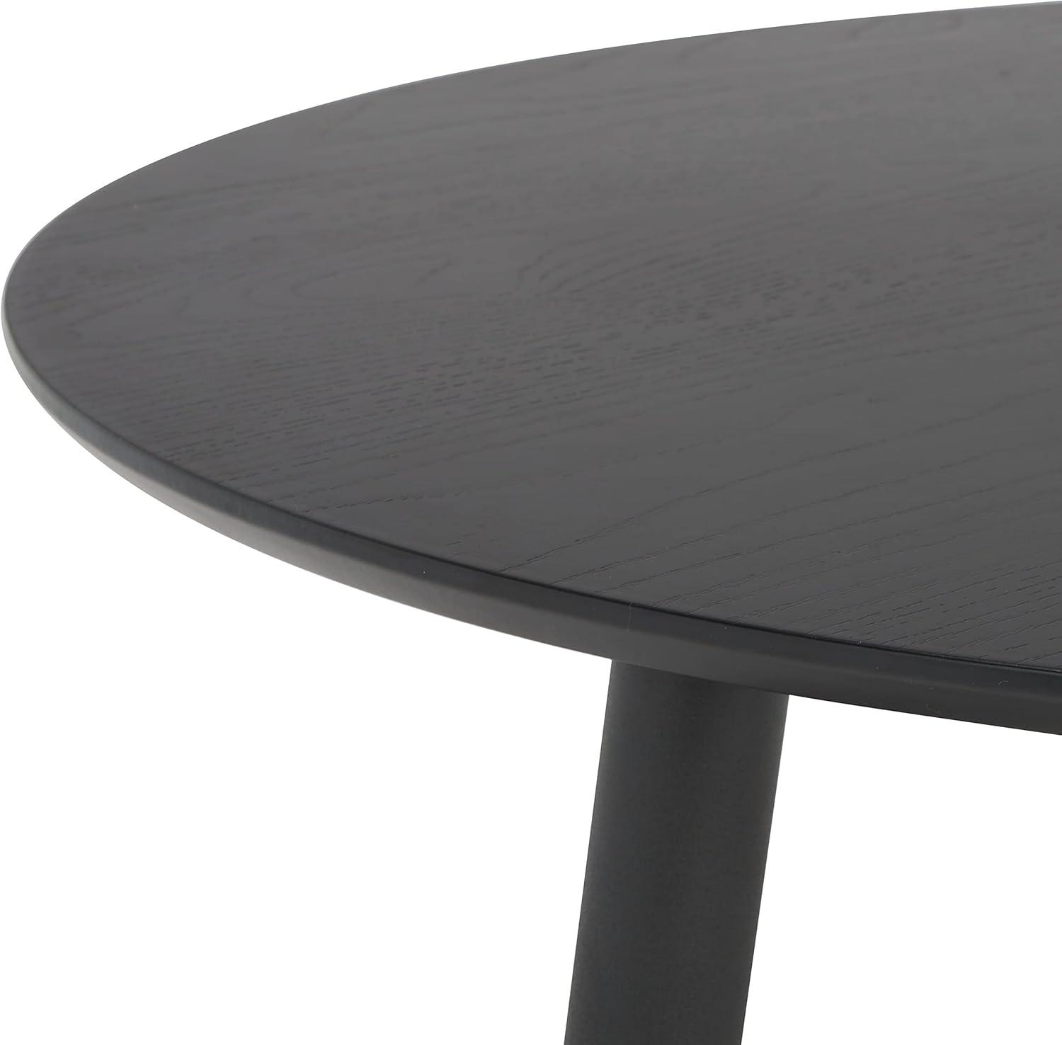 image:imageSAFAVIEH Home Collection Beck MidCentury Modern BlackGold Round Coffee Table