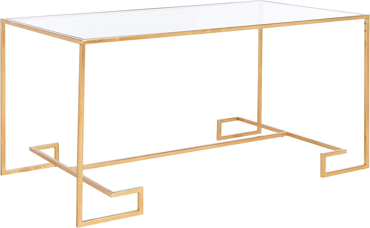 image:imageSAFAVIEH Home Collection Burton Gold Coffee Table