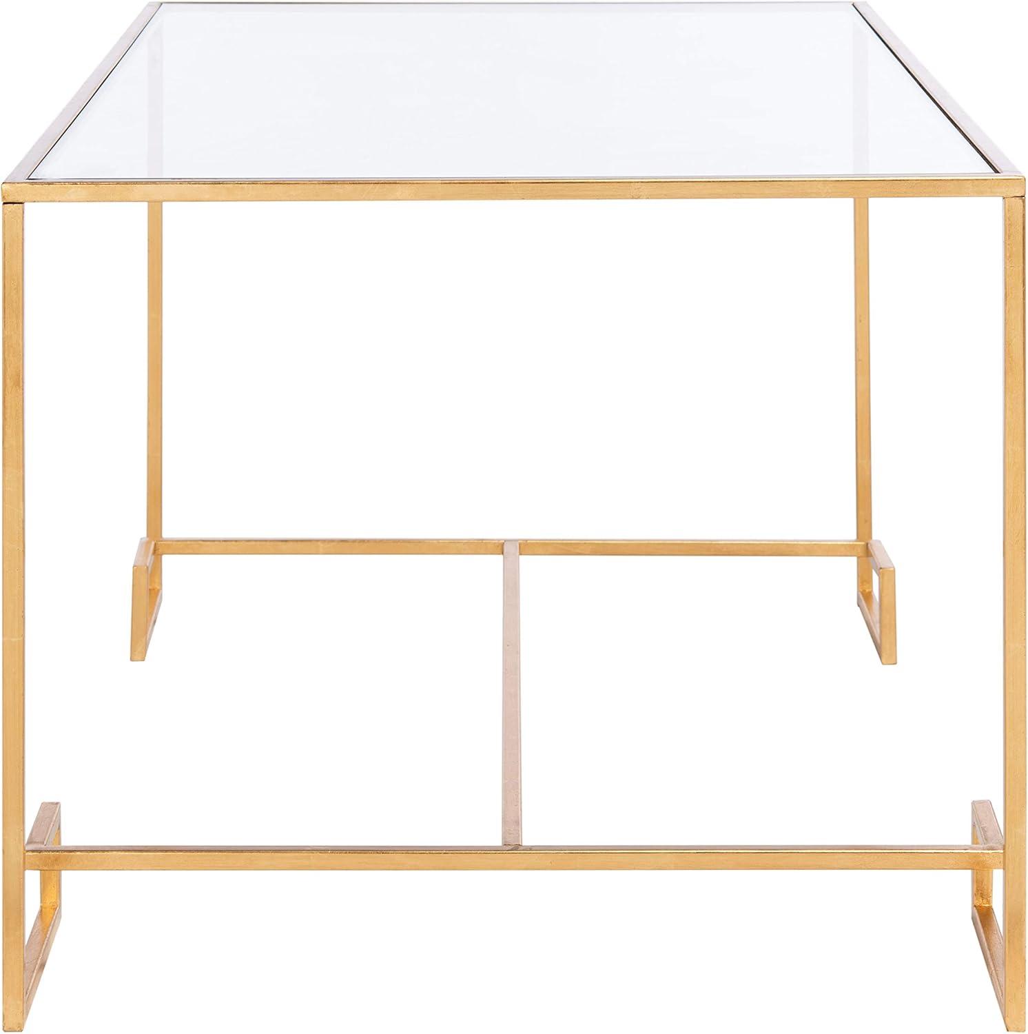 image:imageSAFAVIEH Home Collection Burton Gold Coffee Table