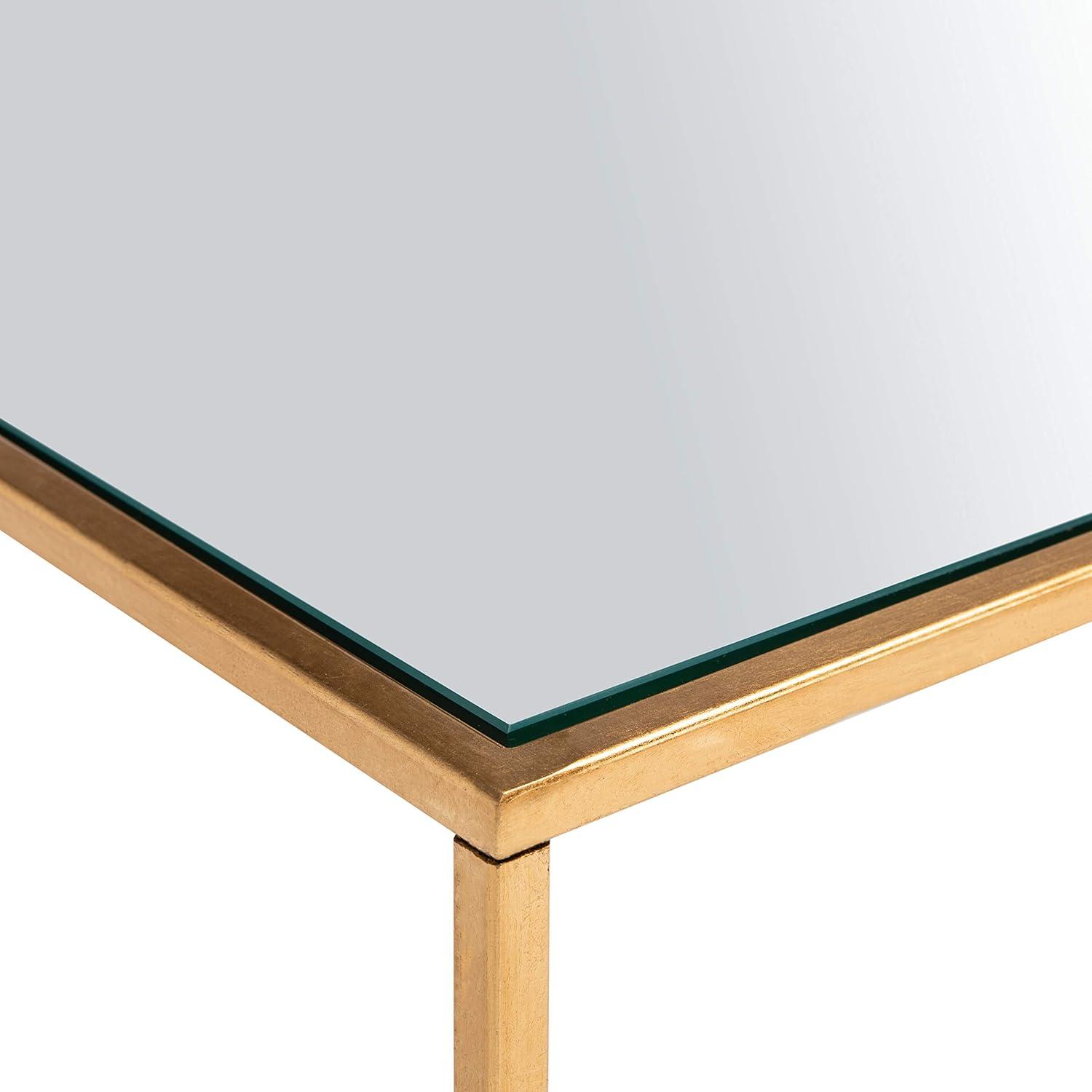 image:imageSAFAVIEH Home Collection Burton Gold Coffee Table
