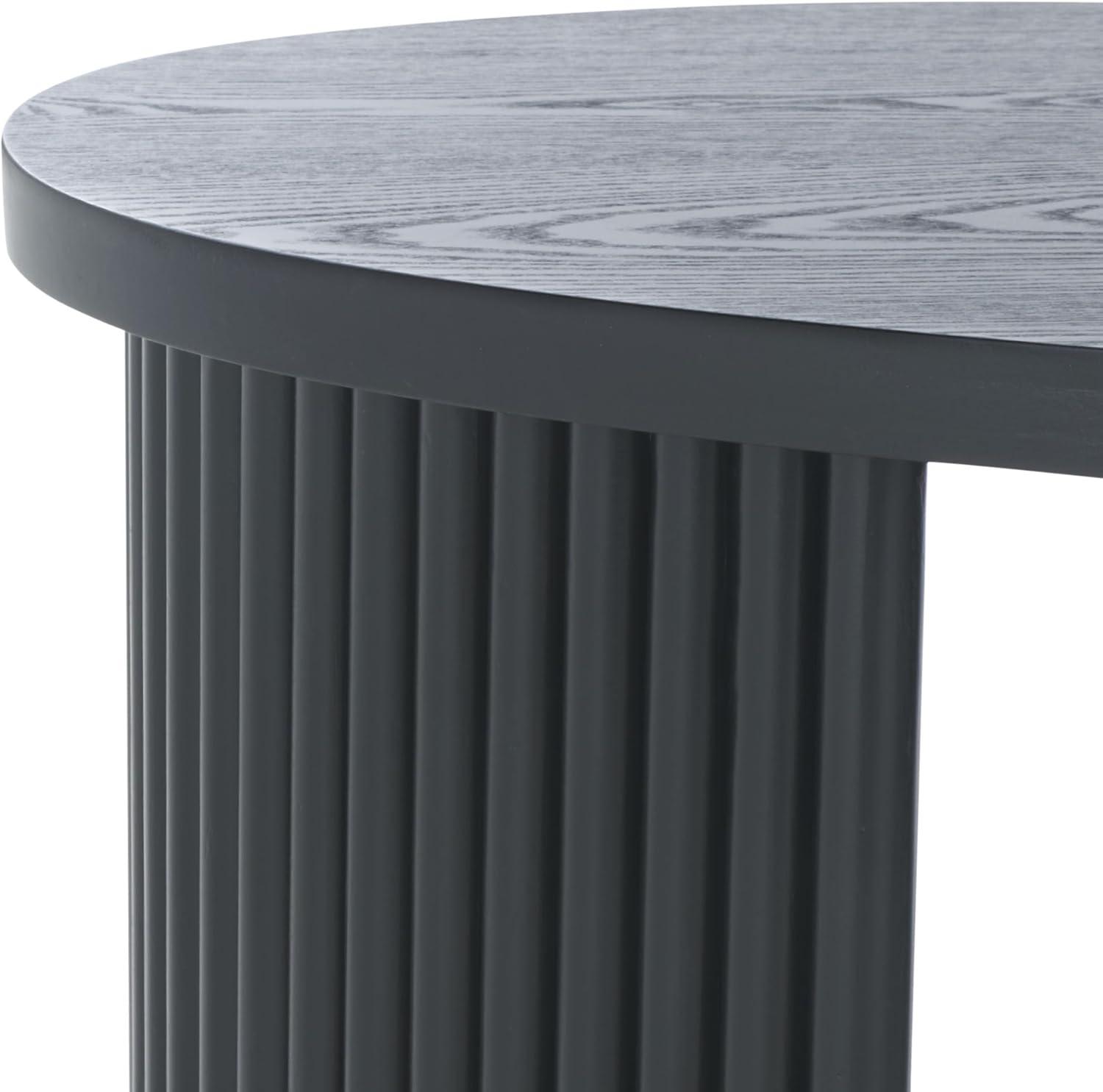 image:imageSAFAVIEH Home Collection Celane Walnut Brown Coffee TableBlack