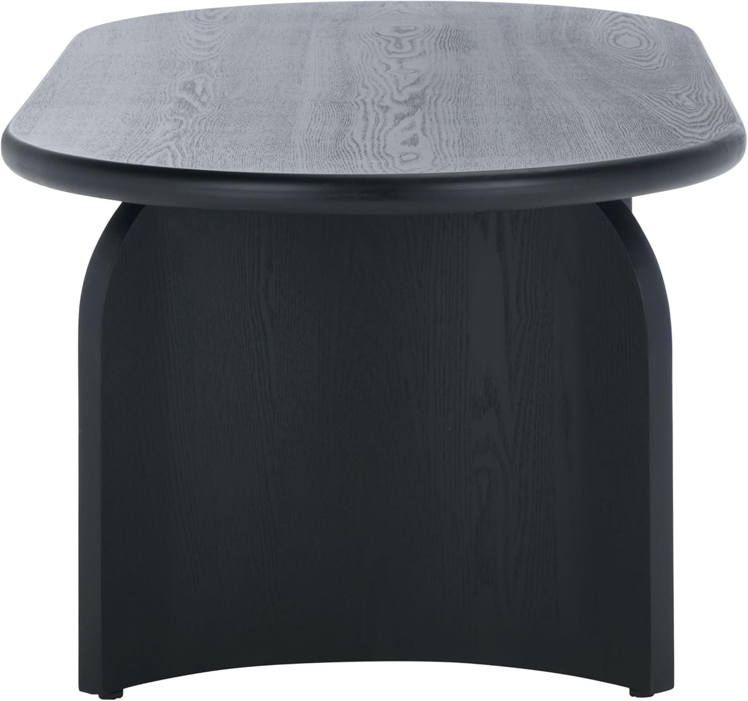 image:imageSAFAVIEH Home Collection Chakun Black Oval Top Coffee TableBlack