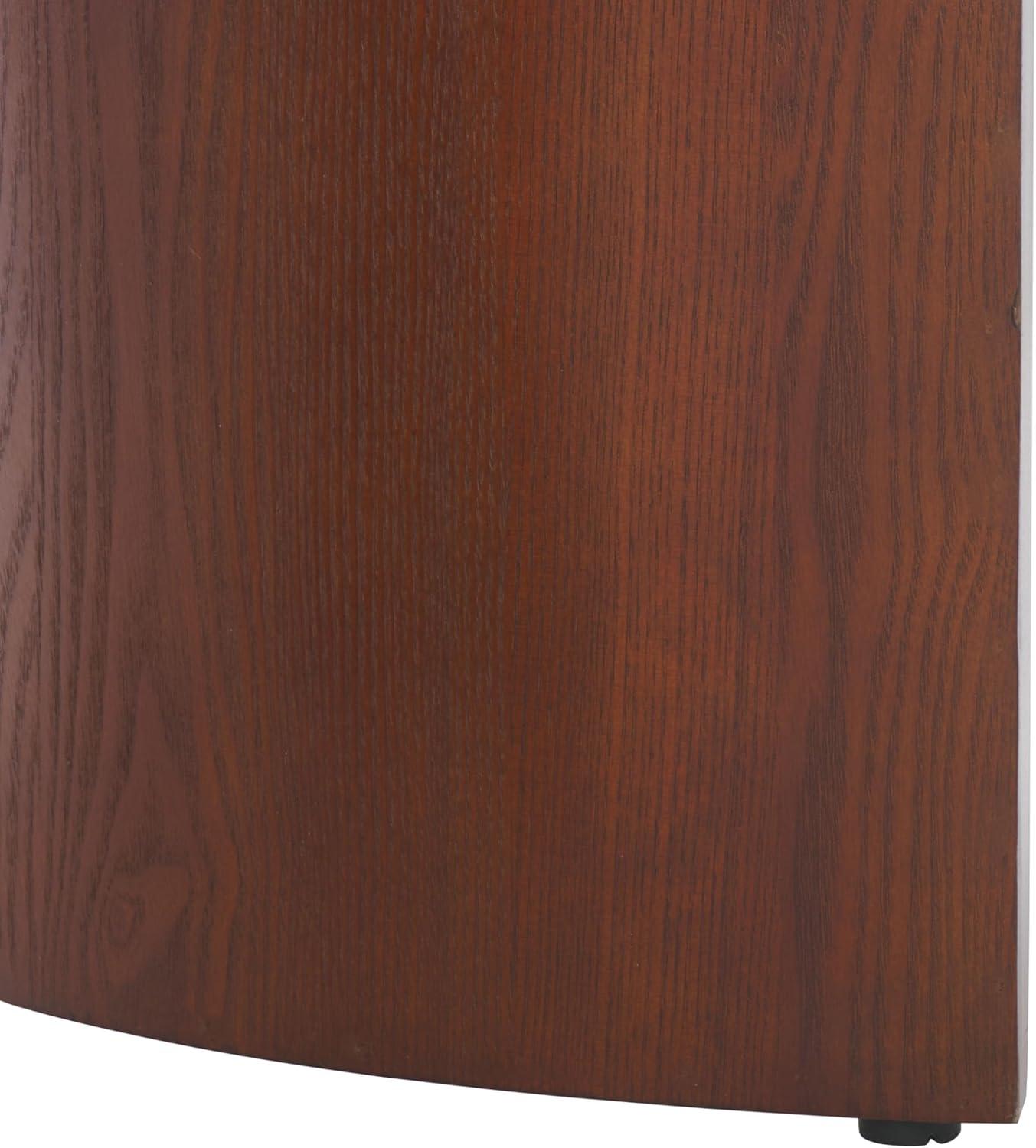 image:imageSAFAVIEH Home Collection Chakun Black Oval Top Coffee TableWalnut