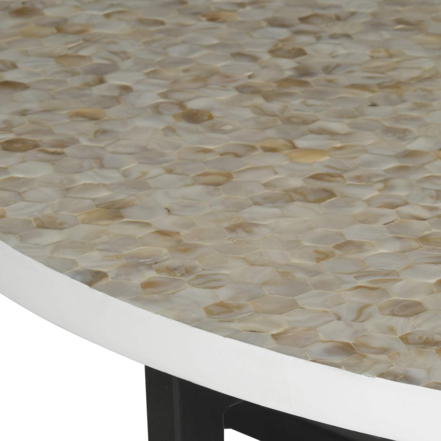 image:imageSAFAVIEH Home Collection Cheyenne Blue amp White Coffee TableBeige Multi