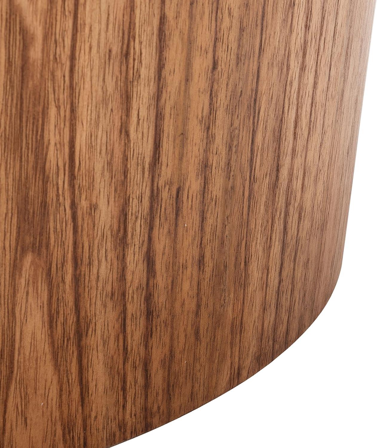 image:imageSAFAVIEH Home Collection Flyte Natural Brown Oval Coffee Table Fully Assembled