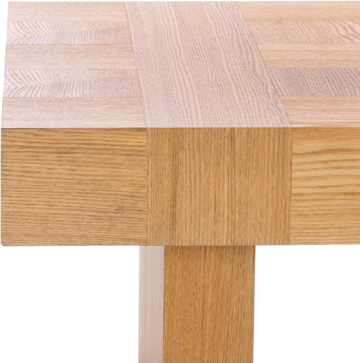 image:imageSAFAVIEH Home Collection Habana Walnut Brown Wood Coffee TableNatural