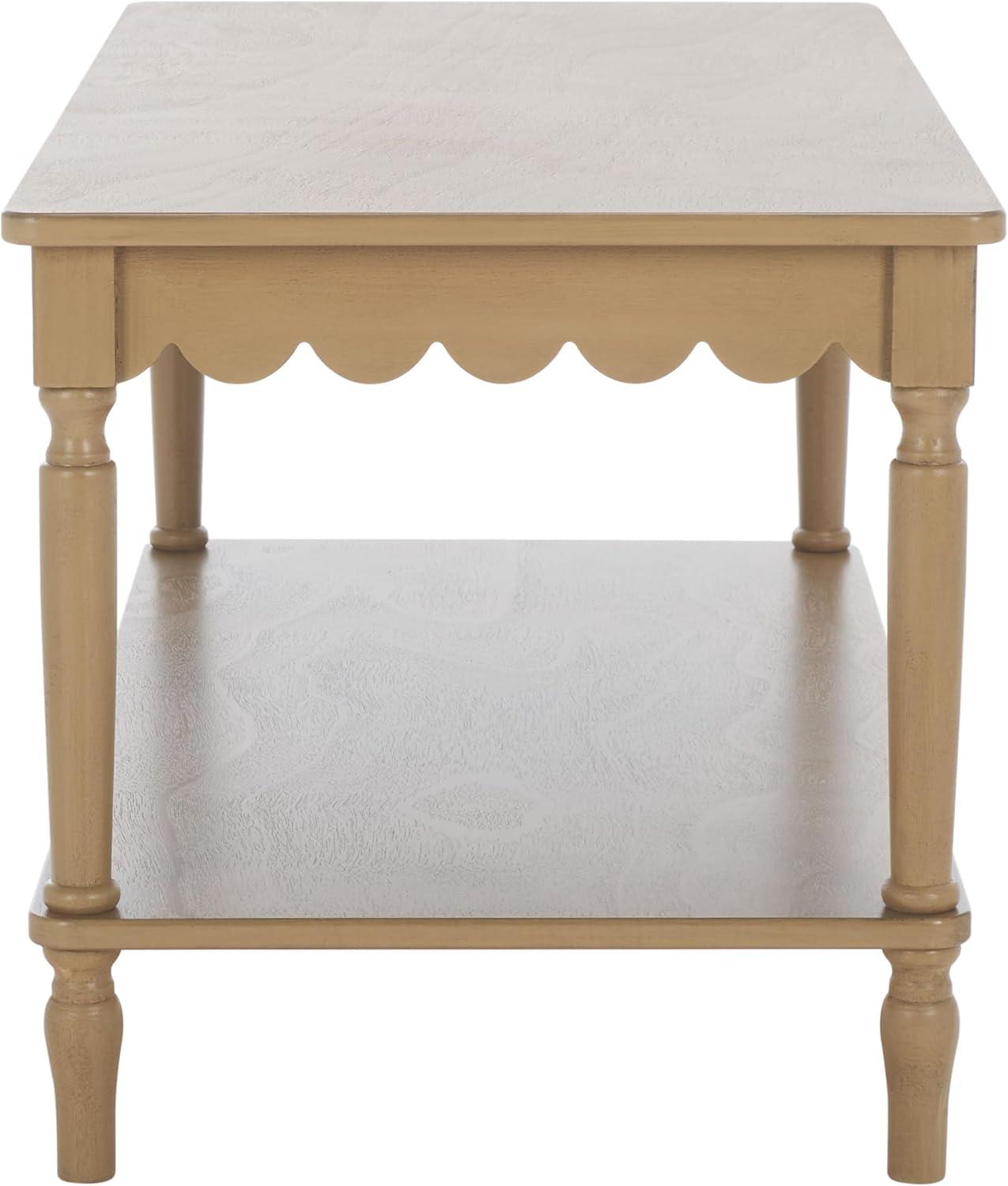 image:imageSAFAVIEH Home Collection Haven Matte Black Coffee TableDesert Brown