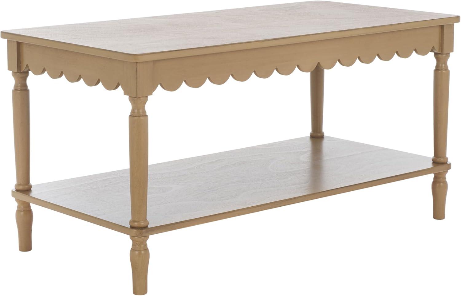 image:imageSAFAVIEH Home Collection Haven Matte Black Coffee TableDesert Brown