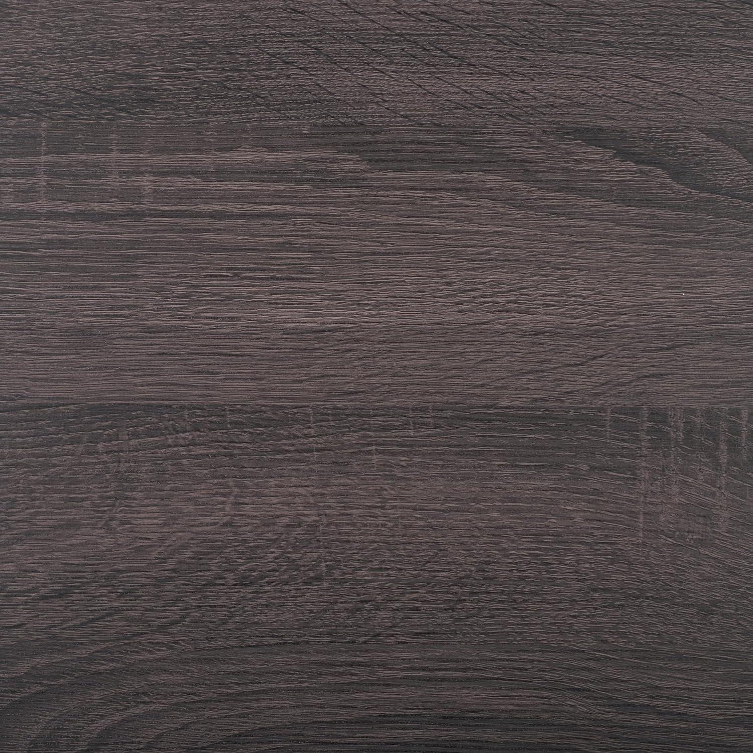 image:imageSAFAVIEH Home Collection Kayleigh White Faux MarbleMatte Black Coffee Table with Lower ShelfDark Grey OakMatte Black