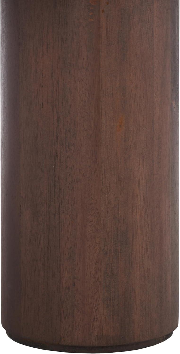 image:imageSAFAVIEH Home Collection Meek White Washed 3Leg Round Coffee TableBrown