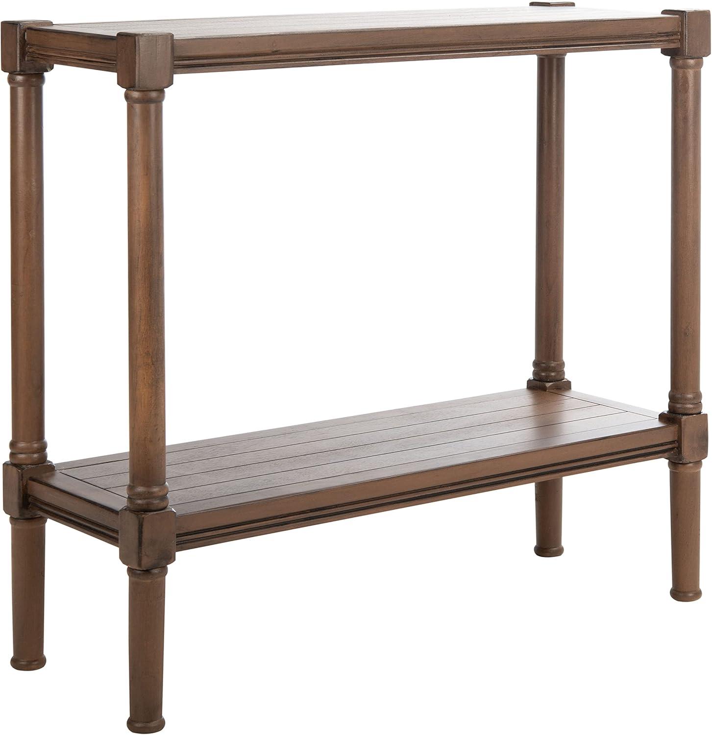 image:imageSAFAVIEH Home Collection Rafiki Brown Lower Shelf Console Table CNS5714CBrown