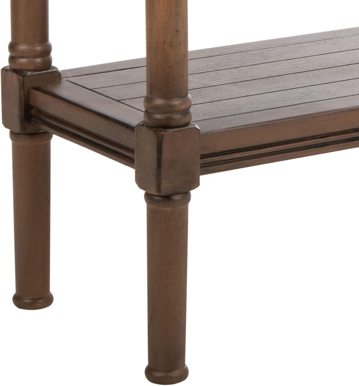 image:imageSAFAVIEH Home Collection Rafiki Brown Lower Shelf Console Table CNS5714CBrown