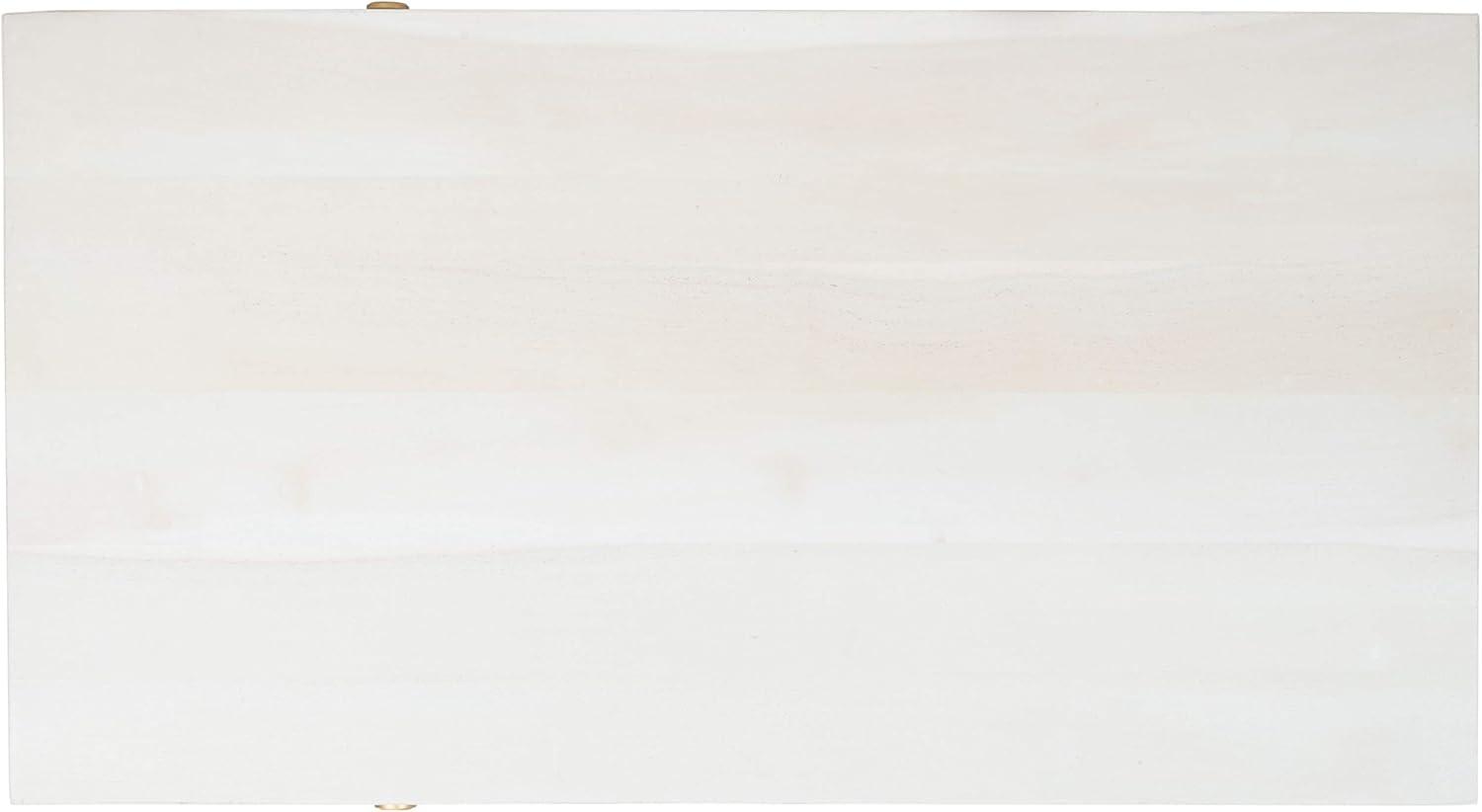 image:imageSAFAVIEH Home Collection Raveena MidCentury White Wash and Brass Hairpin Leg Coffee TableWhite Washed Brass