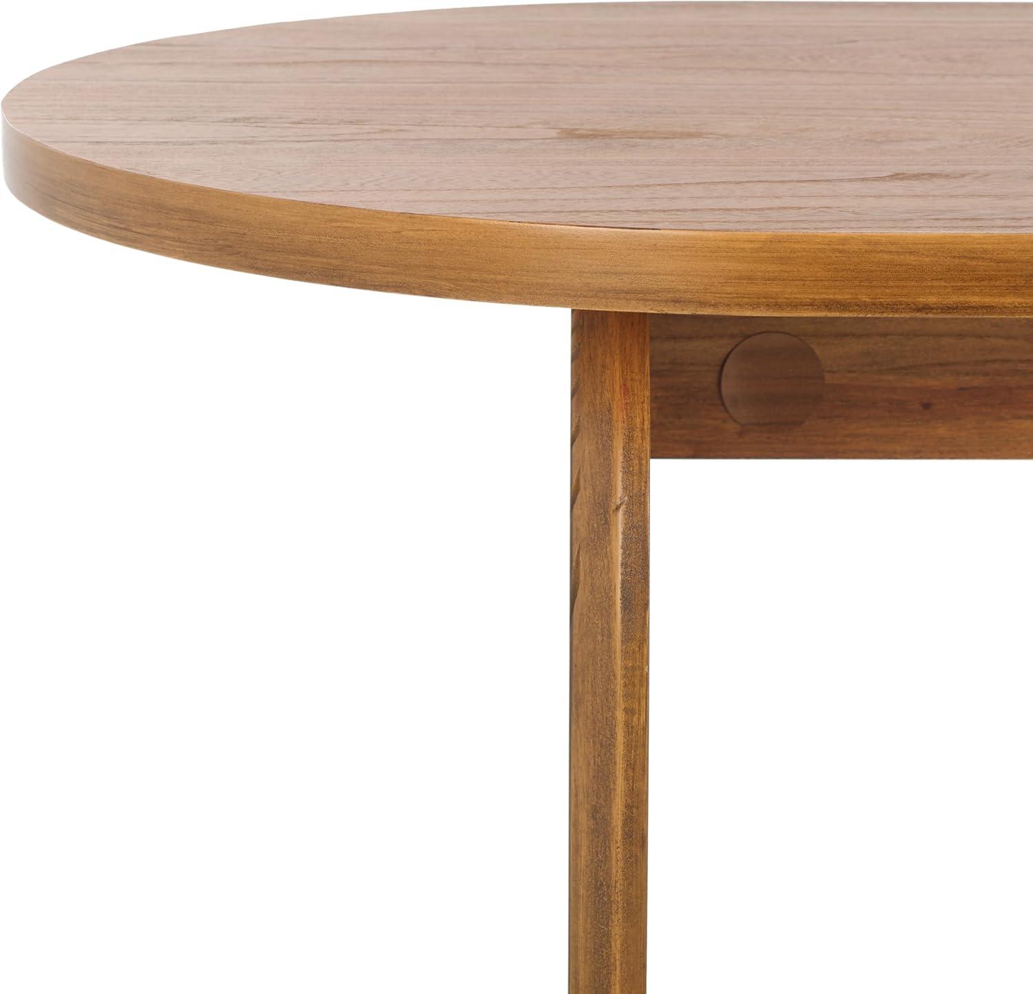image:imageSAFAVIEH Home Collection Syura BrownBlack Ribbed Coffee TableNatural
