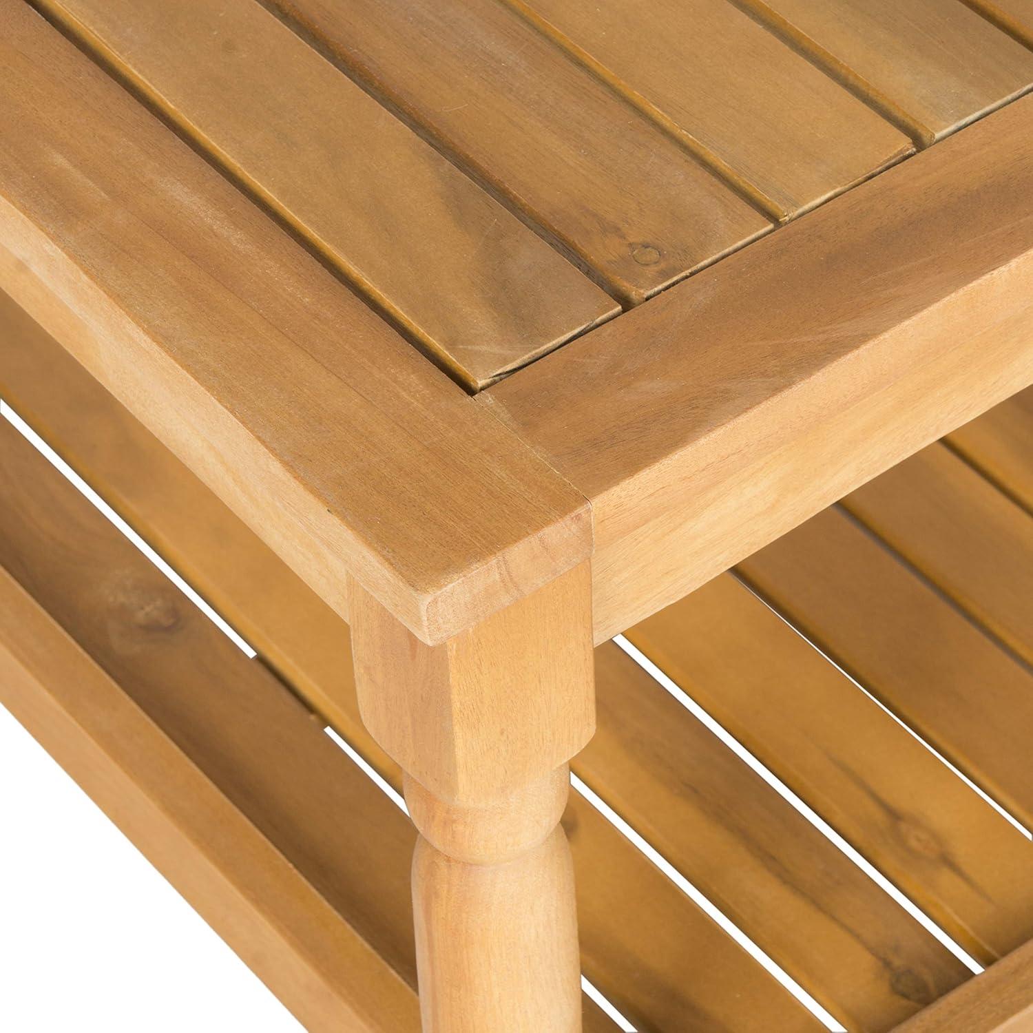 image:imageSAFAVIEH Outdoor Collection Oakley Coffee TableNatural