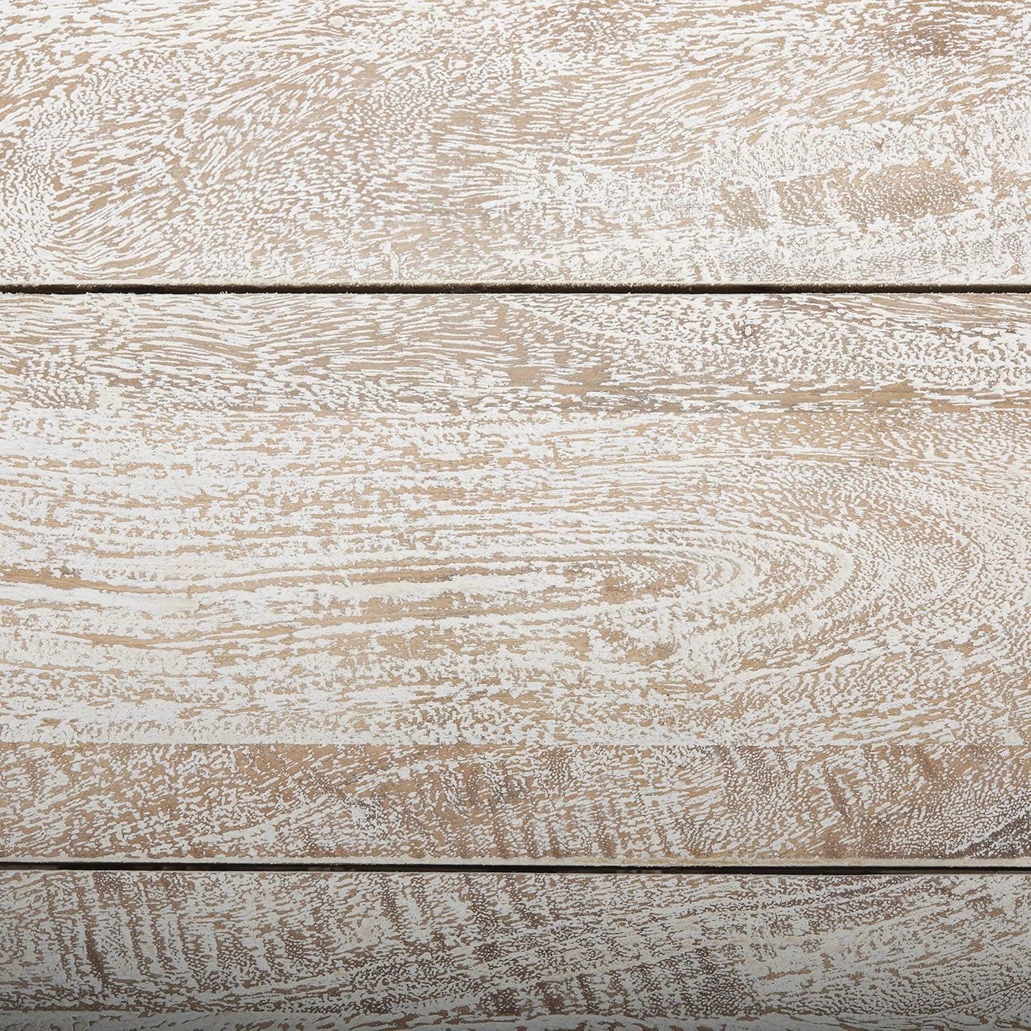 image:imageSafavieh FOX6535A Home Collection Minerva Rattan Coffee Table White Wash