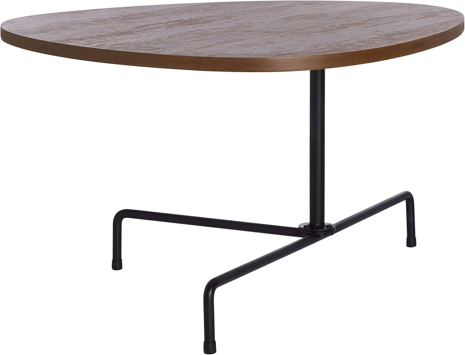 image:imageSafavieh Home Berlin Walnut and Black Tripod Coffee TableWalnut Black