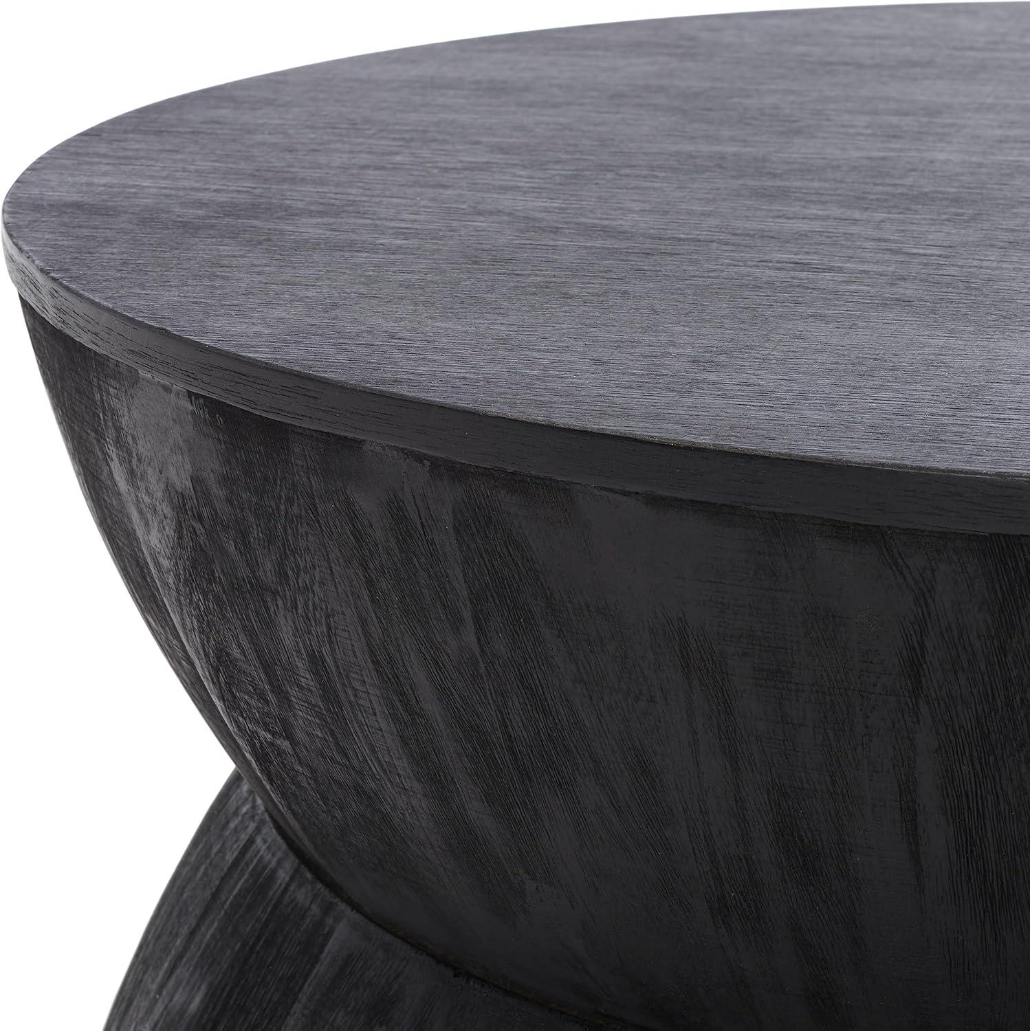 image:imageSafavieh Home Collection Alecto Brown Round Coffee Table Fully Assembled COF6601ABlack
