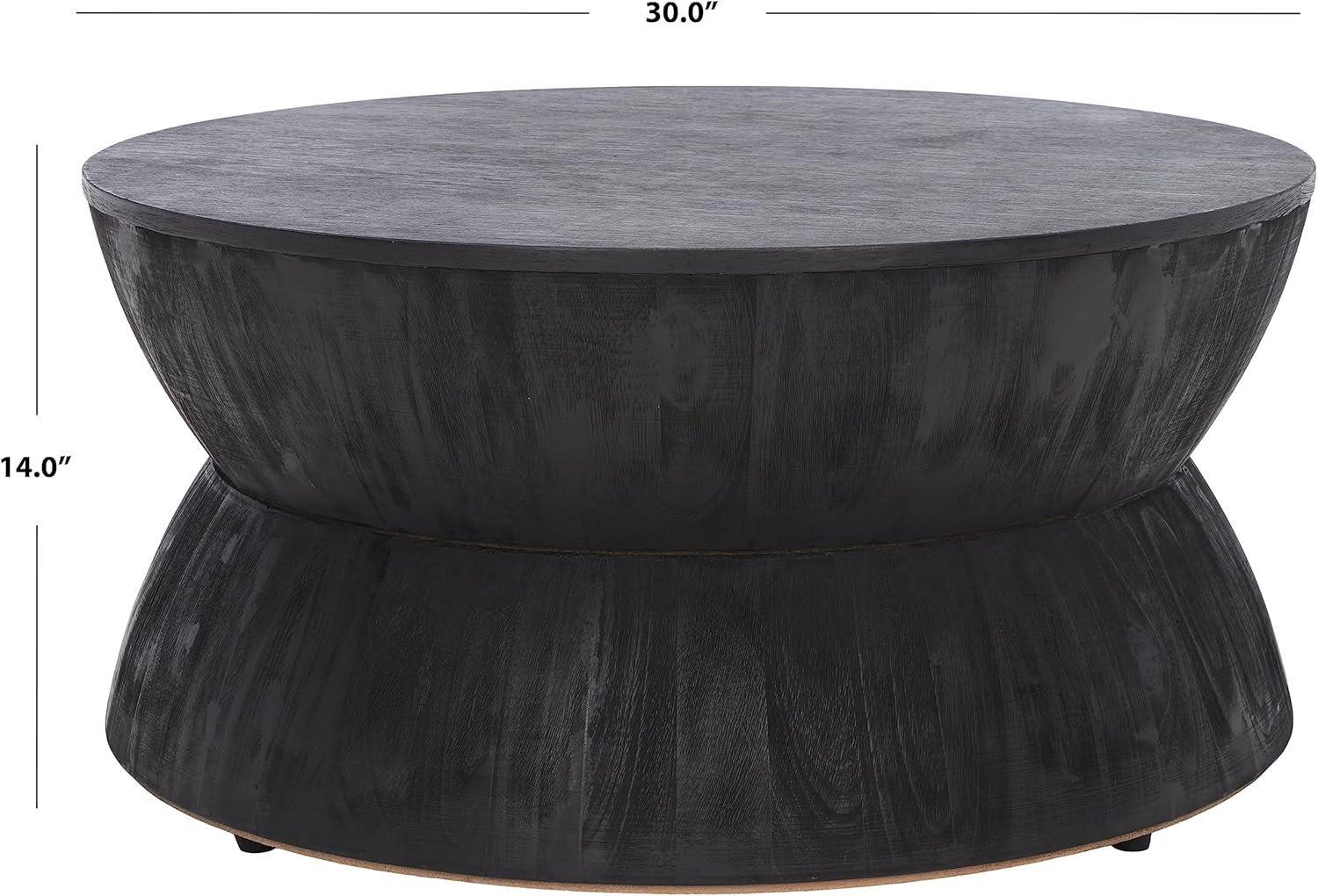 image:imageSafavieh Home Collection Alecto Brown Round Coffee Table Fully Assembled COF6601ABlack