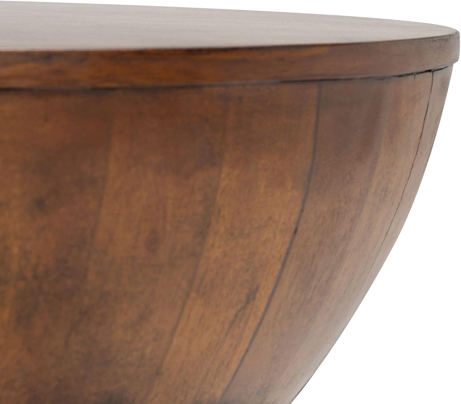 image:imageSafavieh Home Collection Alecto Brown Round Coffee Table Fully Assembled COF6601ABrown