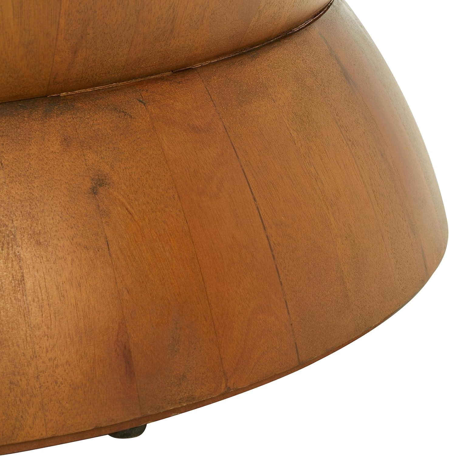 image:imageSafavieh Home Collection Alecto Brown Round Coffee Table Fully Assembled COF6601ANatural Finish