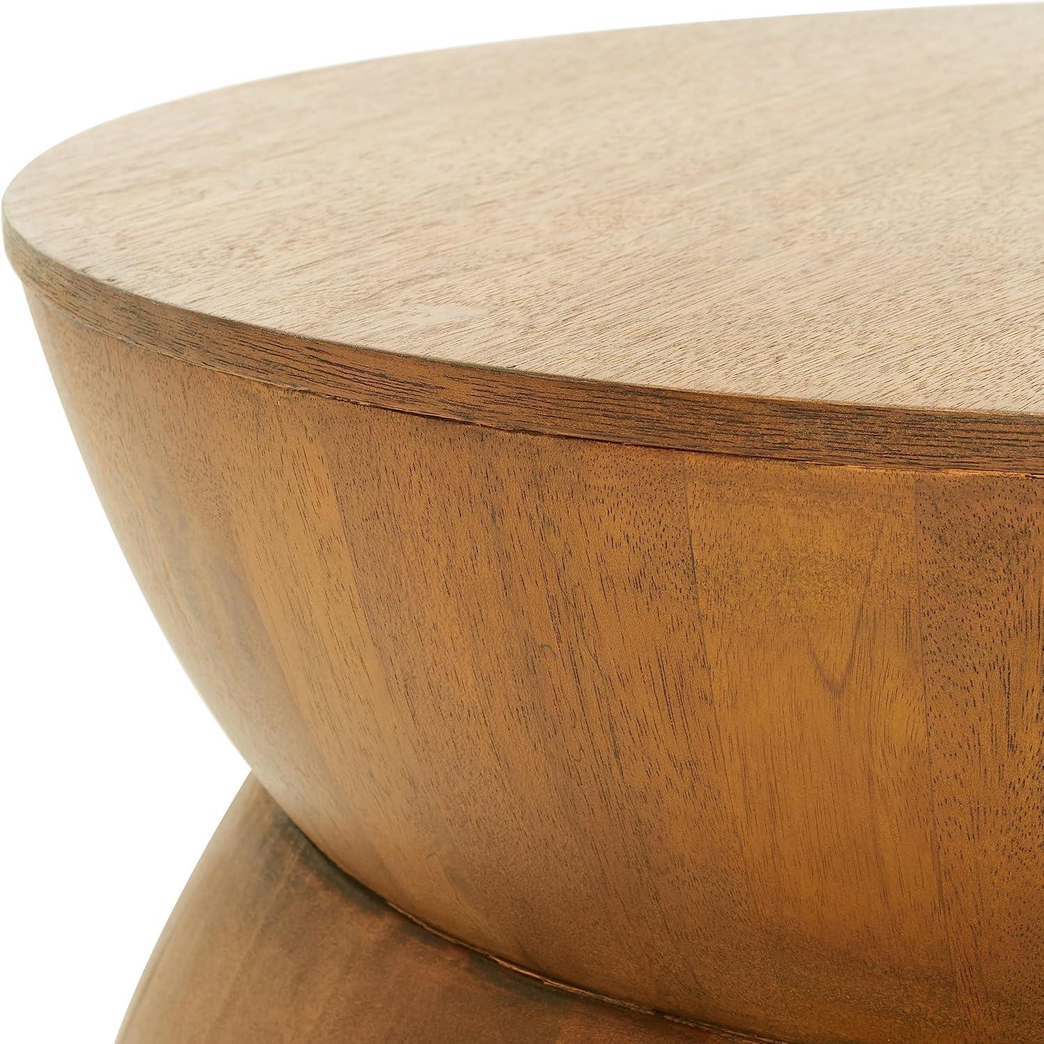 image:imageSafavieh Home Collection Alecto Brown Round Coffee Table Fully Assembled COF6601ANatural Finish
