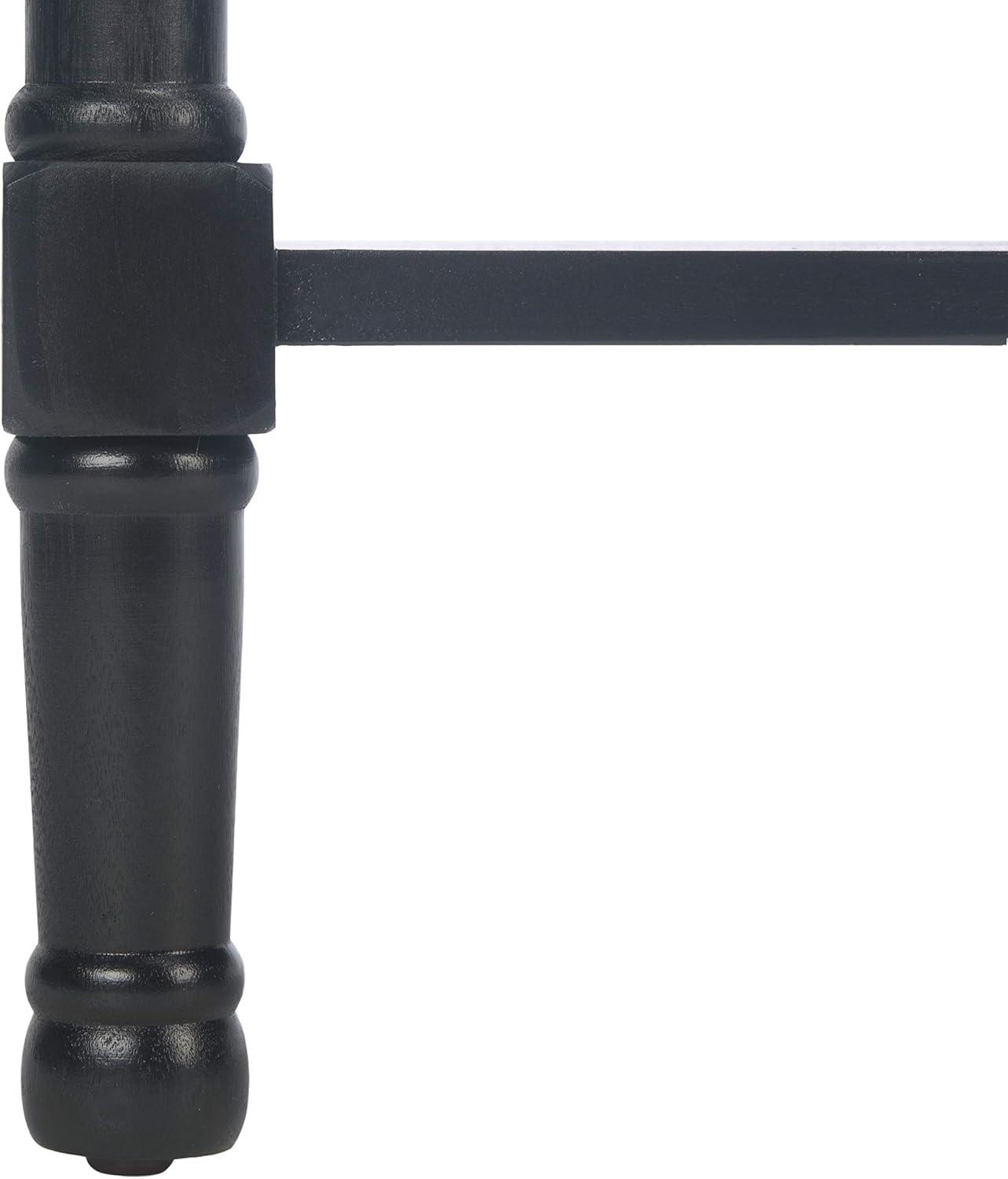 image:imageSafavieh Home Collection Allura Brown 2Drawer Bottom Shelf Console TableBlack